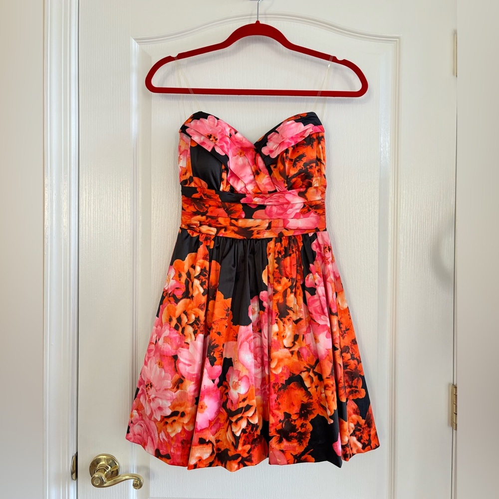 Speechless Strapless Floral Party Dress Junior size 3